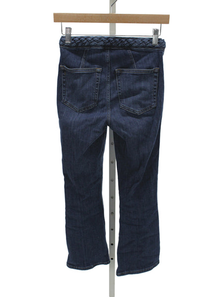 Frame Womens Straight High Rise Dark Blue Jeans Size 24