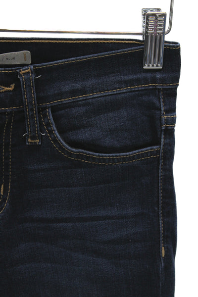 Flying Monkey Womens Ankle Skinny Jeans Dark Blue High Rise Size 24