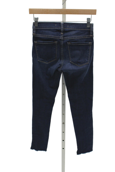 Flying Monkey Womens Ankle Skinny Jeans Dark Blue High Rise Size 24