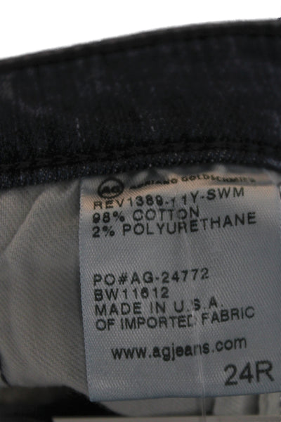 AG Adriano Goldschmied Women Skinny Ankle Jeans Dark Blue High Rise Size 24