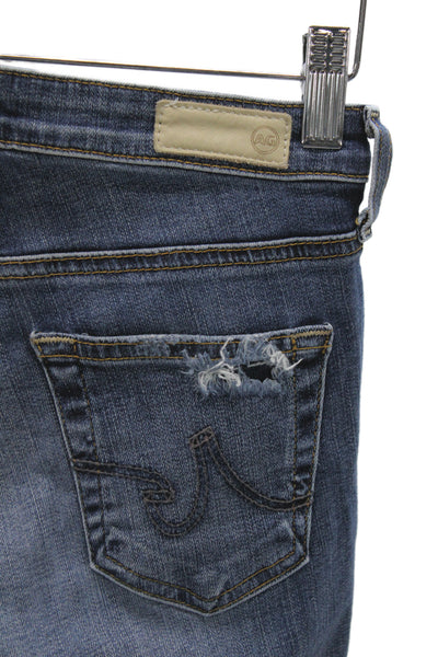 AG Adriano Goldschmied Womens Ankle Skinny Jeans Dark Blue High Rise Size 23