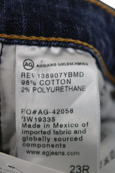 AG Adriano Goldschmied Womens Ankle Skinny Jeans Dark Blue High Rise Size 23