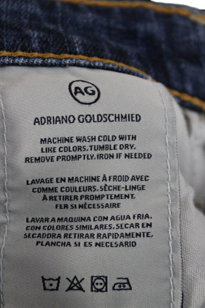 AG Adriano Goldschmied Womens Ankle Skinny Jeans Dark Blue High Rise Size 23