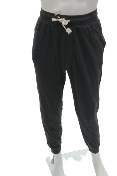 SOL ANGELES Mens Jogger Sweatpants Dark Gray Drawstring Cotton Modal Size M