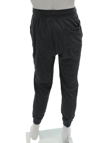 SOL ANGELES Mens Jogger Sweatpants Dark Gray Drawstring Cotton Modal Size M
