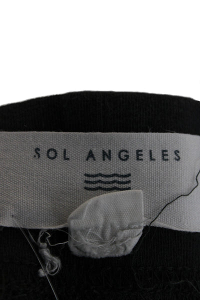 SOL ANGELES Mens Jogger Sweatpants Dark Gray Drawstring Cotton Modal Size M