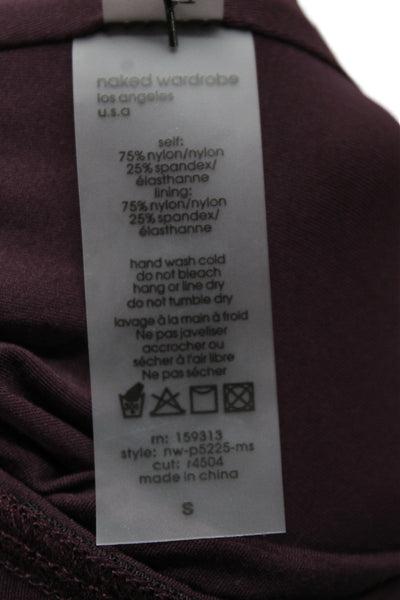 Naked Wardrobe Womens Ankle Jeggings Purple 75% Nylon 25% Spandex Size S