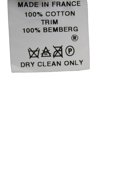 Mr And Mrs Macleod Women A-Line Skirt Black Cotton Knee Length Size 40