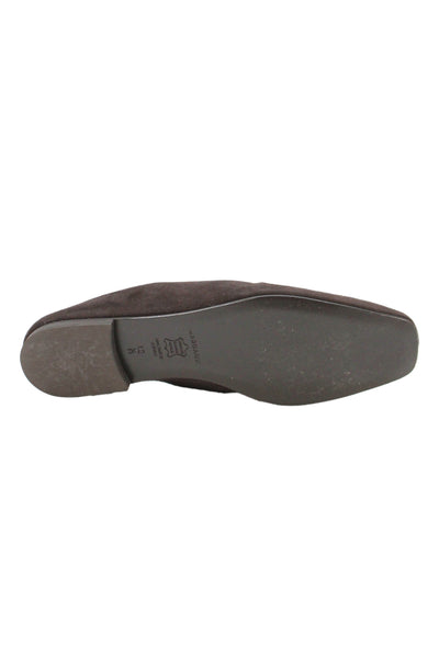 Margaux Womens Slip On Square Toe Suede Mules Dark Brown Size 40N