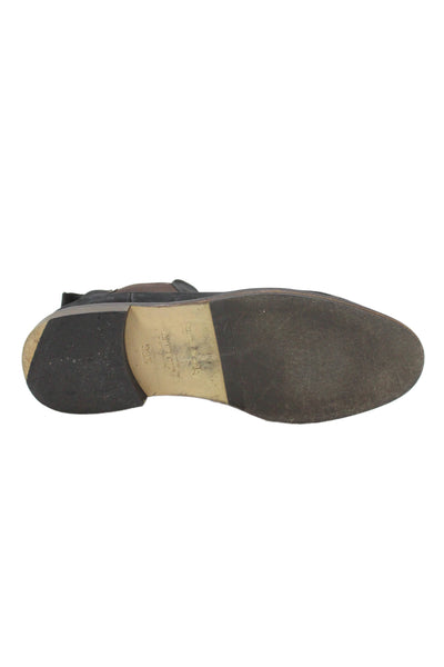 Russell & Bromley Womens Slip On Round Toe Suede Ankle Boots Black Size 39.5