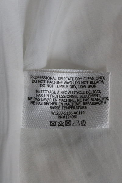 Proenza Schouler Women Mini Wrap Skort White Cotton Size 4