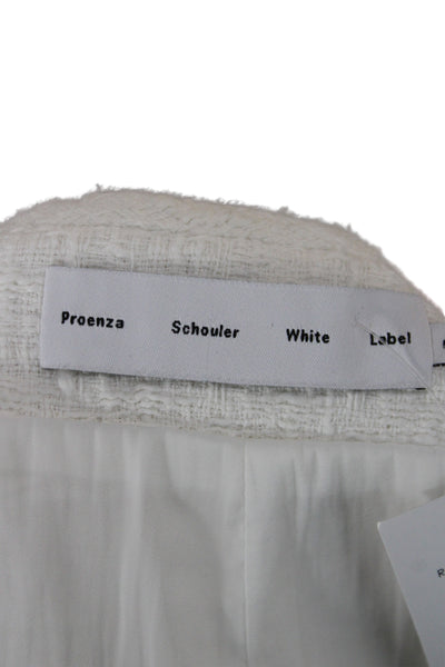 Proenza Schouler Women Mini Wrap Skort White Cotton Size 4