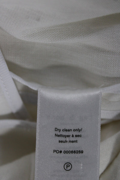 Rag & Bone Womens Military Vest White Sleeveless High Neck Button Size 12