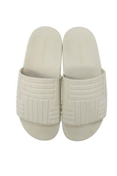 Bottega Veneta Mens Slide On Pool Sandals White Size 43