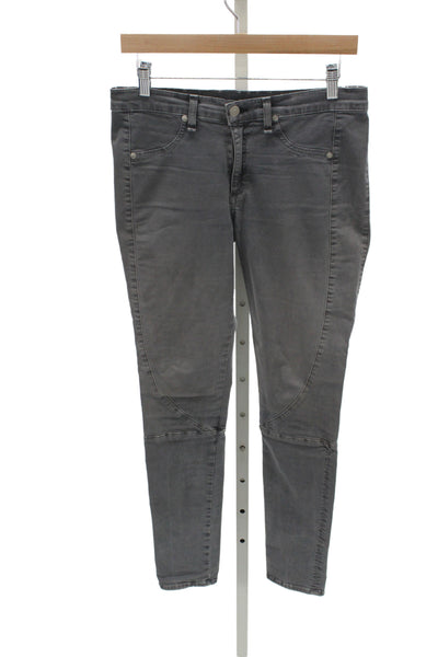 Rag & Bone Jean Women Skinny Tapered Gray Jeans High Rise Inseam 28 Size 30