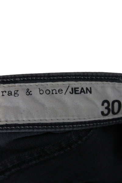 Rag & Bone Jean Women Skinny Tapered Gray Jeans High Rise Inseam 28 Size 30