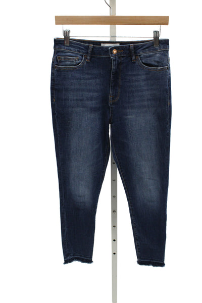 DL1961 Women Ankle Skinny Jeans Dark Blue High Rise Size 28