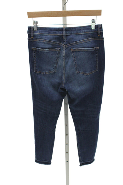 DL1961 Women Ankle Skinny Jeans Dark Blue High Rise Size 28