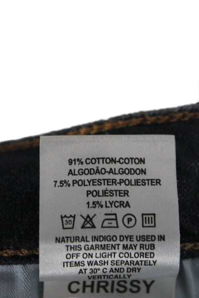 DL1961 Women Ankle Skinny Jeans Dark Blue High Rise Size 28