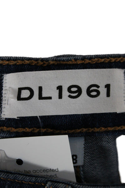 DL1961 Women Ankle Skinny Jeans Dark Blue High Rise Size 28
