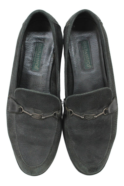 G.H. Bass and Co. Womens Leather Emebllished Loafers Shoes Black Size 6.5