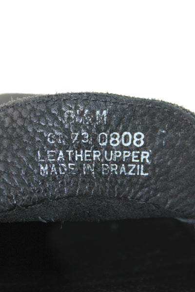 G.H. Bass and Co. Womens Leather Emebllished Loafers Shoes Black Size 6.5