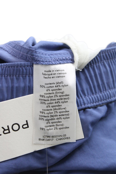 ONIA Mens Cotton Drawstring Swim Short Blue Size L
