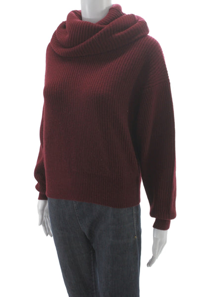 Naked Cashmere Unisex Red Turtleneck Pullover Cashmere Sweater Size S