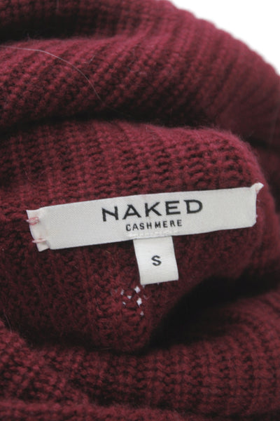 Naked Cashmere Unisex Red Turtleneck Pullover Cashmere Sweater Size S