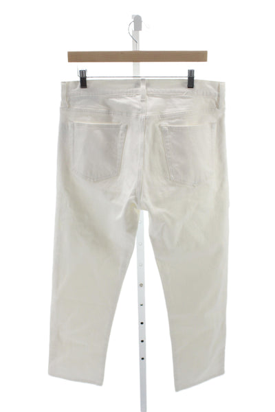 Club Monaco Mens White Straight Jeans Size 33