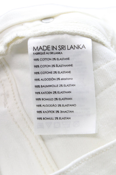 Club Monaco Mens White Straight Jeans Size 33