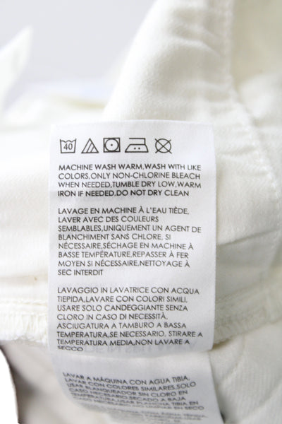 Club Monaco Mens White Straight Jeans Size 33