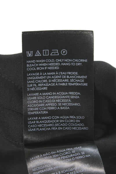 Club Monaco Unisex Ankle Cropped Jogger Pants Black Drawstring Size XS