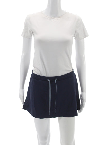 Outdoor Voices Womens Mini Skort Dark Blue Nylon Spandex Size S