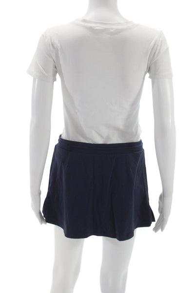 Outdoor Voices Womens Mini Skort Dark Blue Nylon Spandex Size S