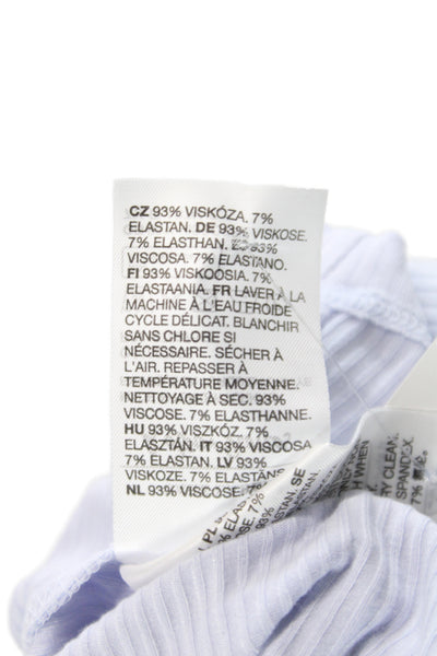 & Other Stories Womens Sleeveless Jersey Tank Crew Neck Solid White Size XS