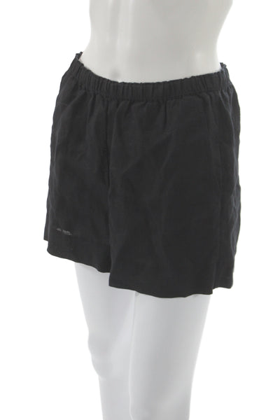 J Crew Unisex Solid Black Linen Beach Shorts Size XS