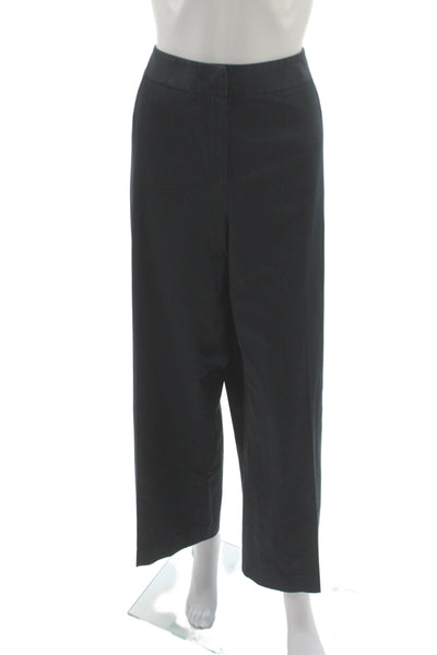 Lafayette 148 New York Unisex Black Dress Pants Hook & Eye Size 18