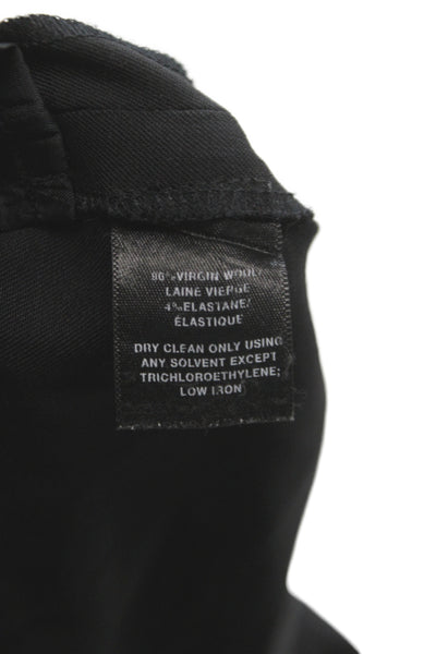 Lafayette 148 New York Womens Black Dress Pants Virgin Wool Size 16