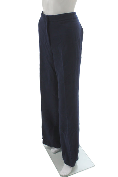 Lafayette 148 New York Unisex Dark Blue Wool Dress Pants Size 18WP