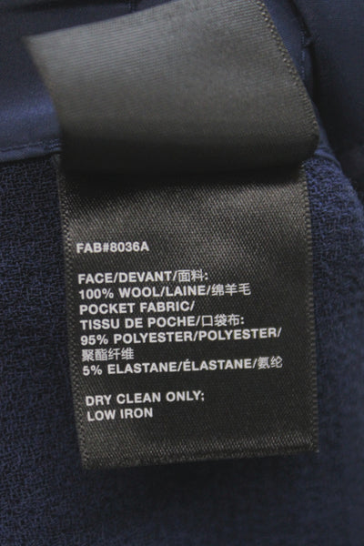 Lafayette 148 New York Unisex Dark Blue Wool Dress Pants Size 18WP