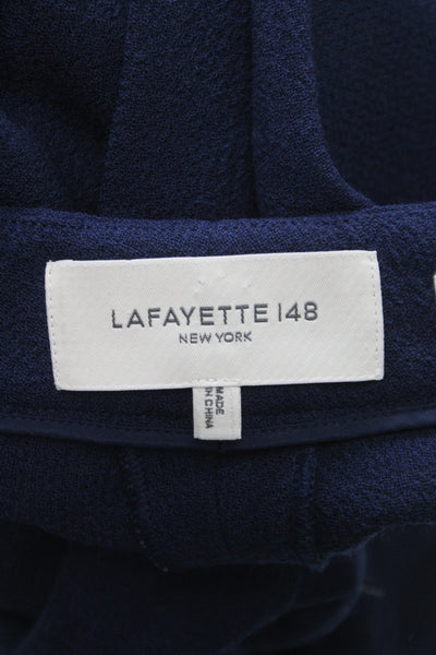 Lafayette 148 New York Unisex Dark Blue Wool Dress Pants Size 18WP