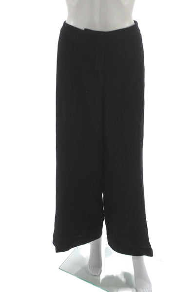 Lafayette 148 New York Women Black Cropped Wool Dress Pants Size 18W