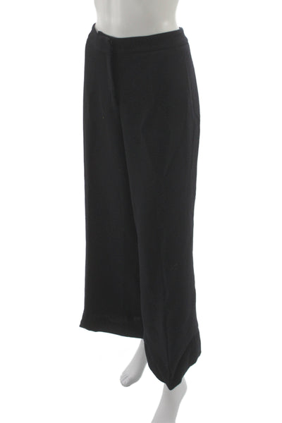 Lafayette 148 New York Women Black Cropped Wool Dress Pants Size 18W