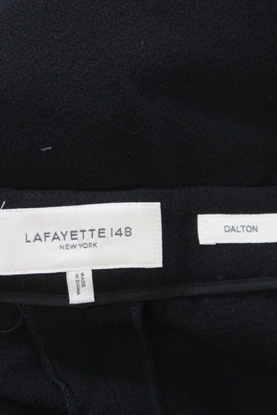 Lafayette 148 New York Women Black Cropped Wool Dress Pants Size 18W