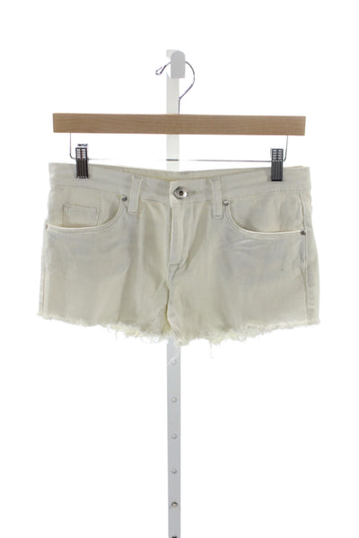 BLANKNYC Unisex Beige 98% Cotton 2% Spandex Solid Beach Shorts Size 26