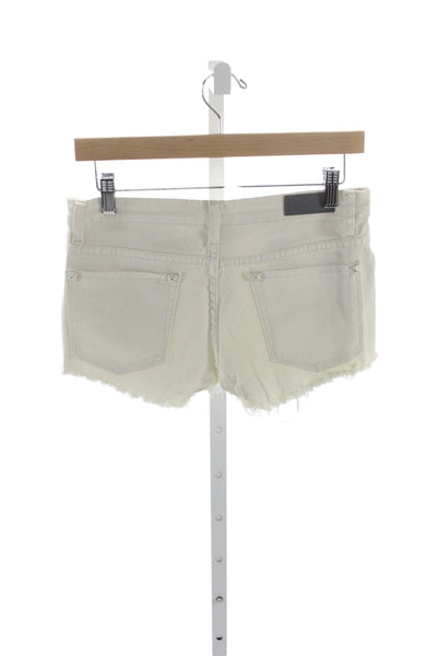 BLANKNYC Unisex Beige 98% Cotton 2% Spandex Solid Beach Shorts Size 26