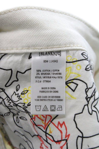 BLANKNYC Unisex Beige 98% Cotton 2% Spandex Solid Beach Shorts Size 26