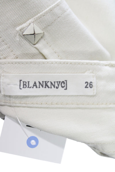 BLANKNYC Unisex Beige 98% Cotton 2% Spandex Solid Beach Shorts Size 26