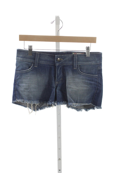 Siwy Unisex Dark Blue Beach Shorts Button 98% Cotton 2% Lycra Size 27